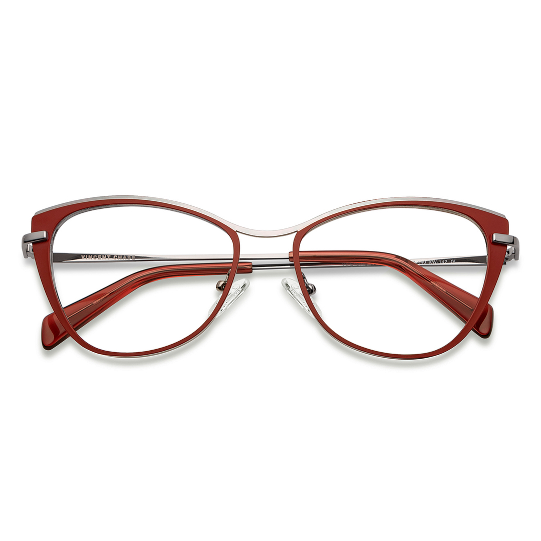 Vincent Chase Online Mid Gunmetal Full Rim Cat Eye left side