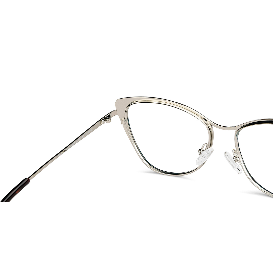 Vincent Chase Online Silver Full Rim Cat Eye right side