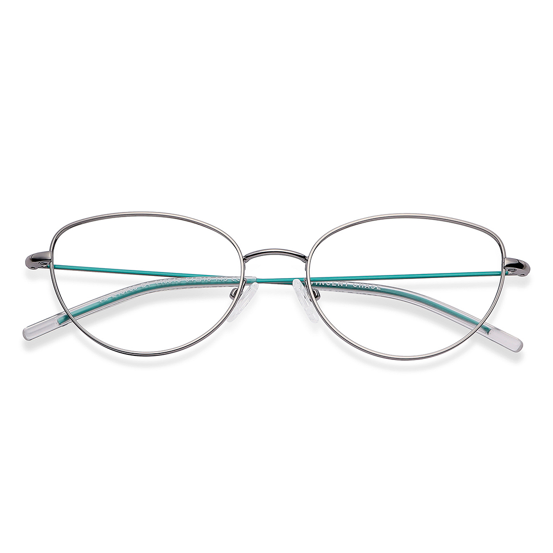 Vincent Chase Online Mid Gunmetal Full Rim Cat Eye left side