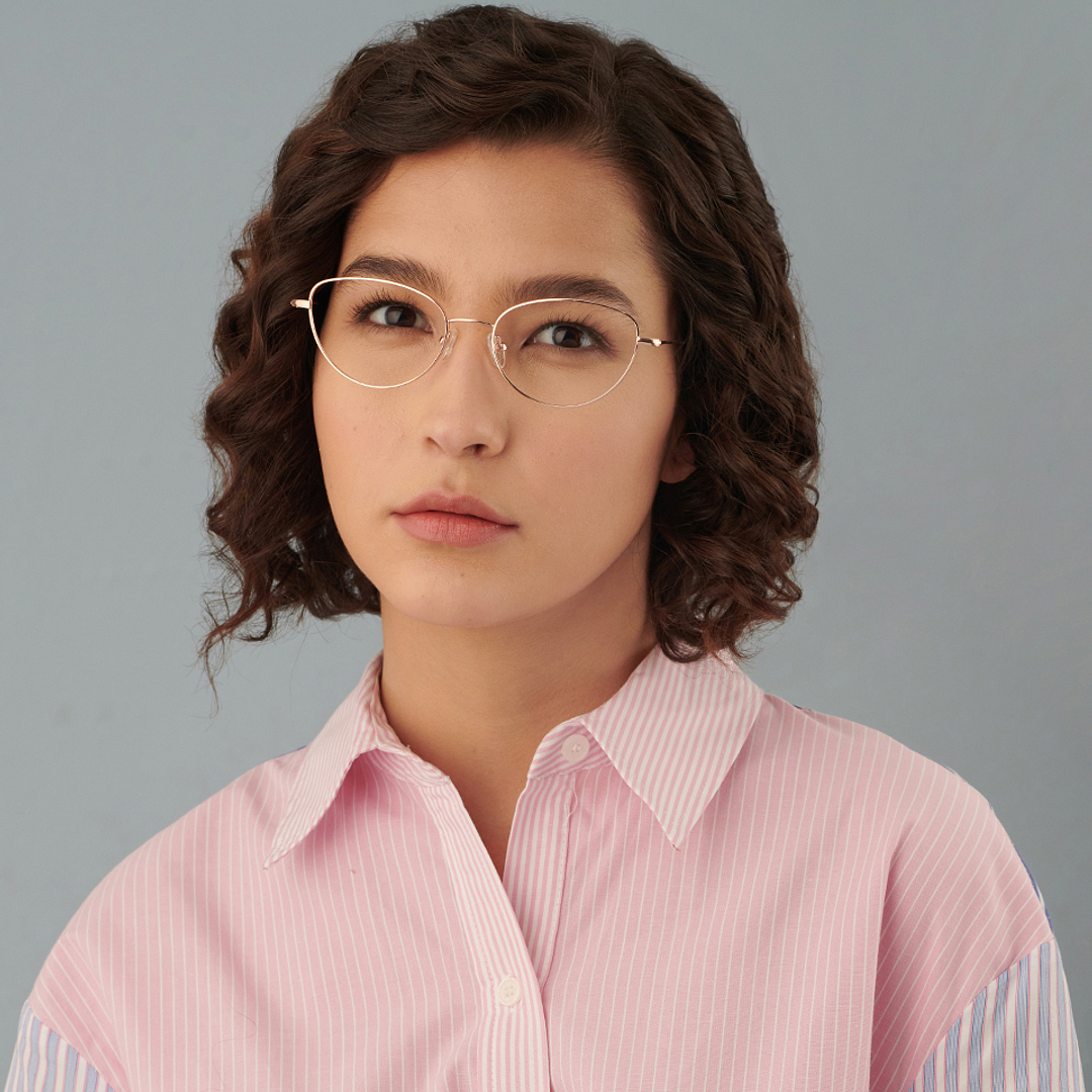 Vincent Chase Online Rose Gold Full Rim Cat Eye right side