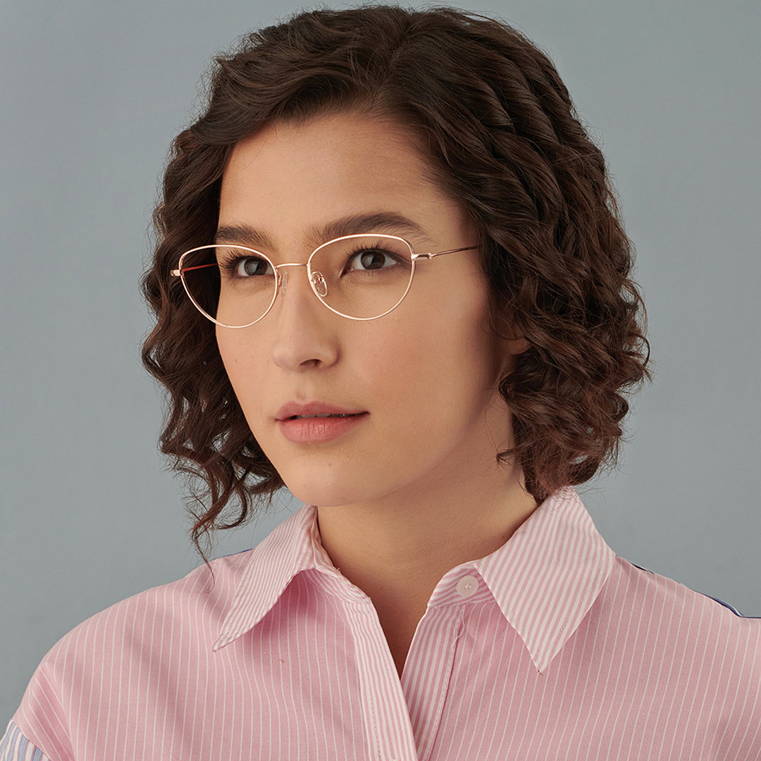 Vincent Chase Online Rose Gold Full Rim Cat Eye left side