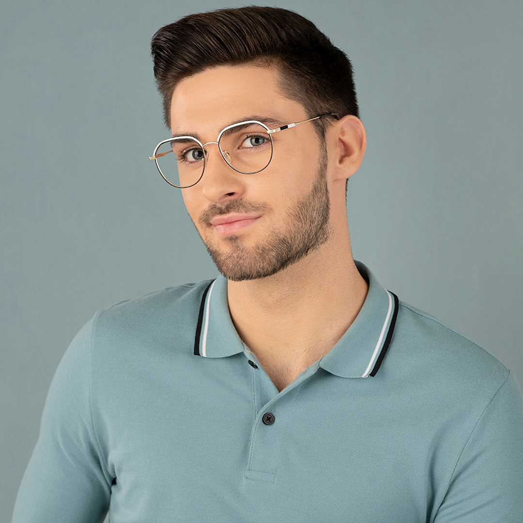 Vincent Chase Online Black Full Rim Geometric left side