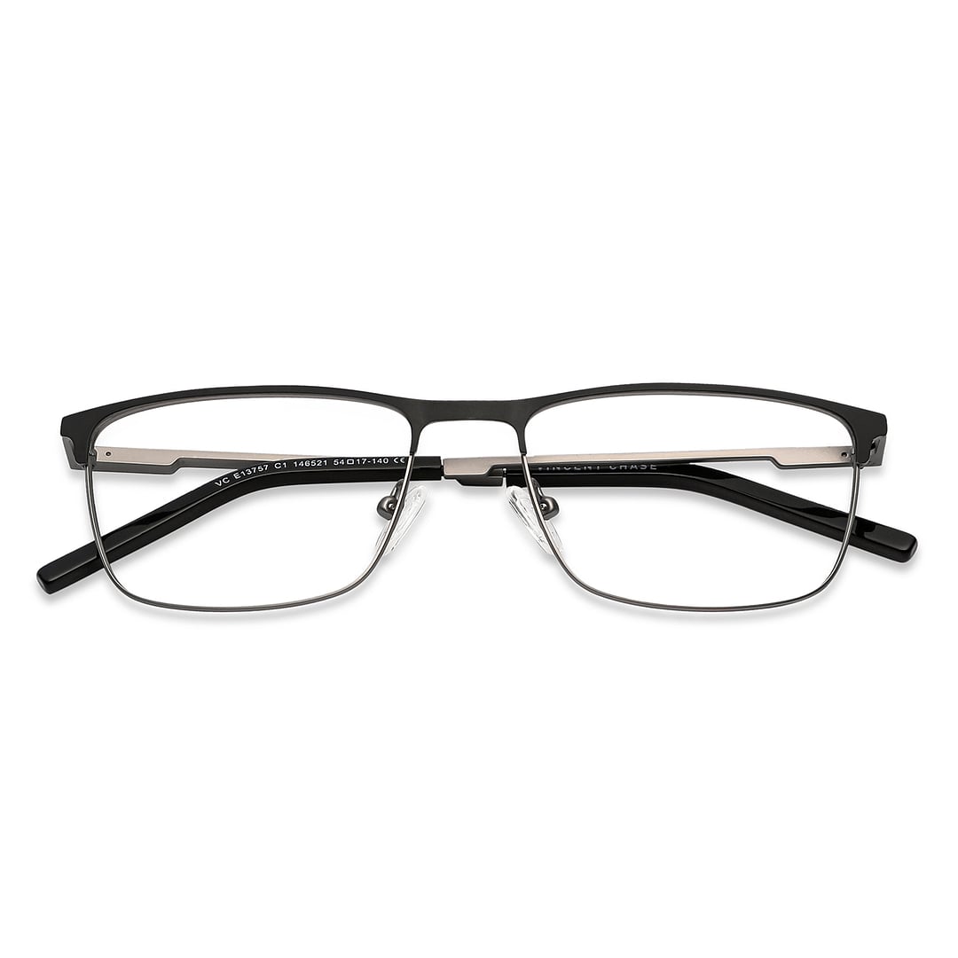 Vincent Chase Black Full Rim Rectangle left side