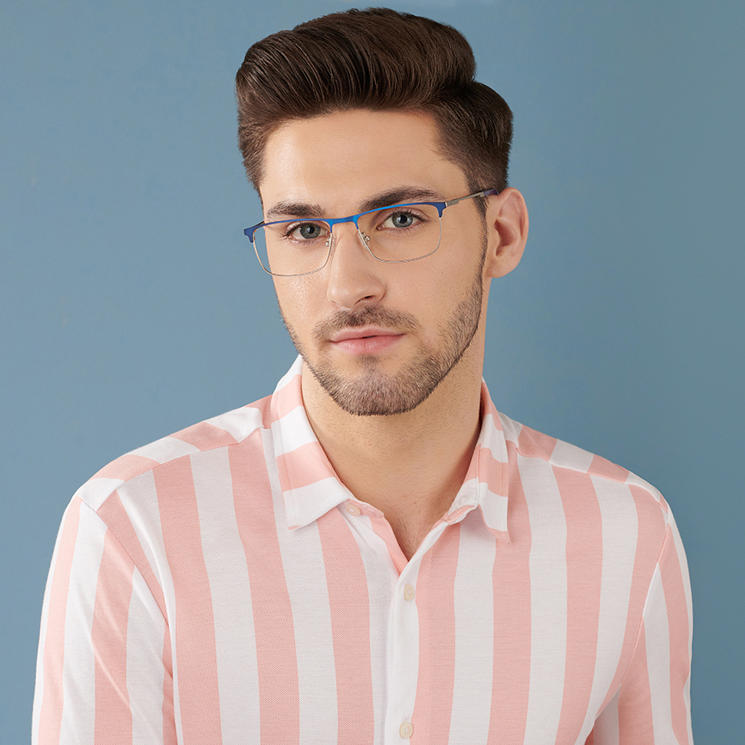 Vincent Chase Online Silver Full Rim Rectangle right side