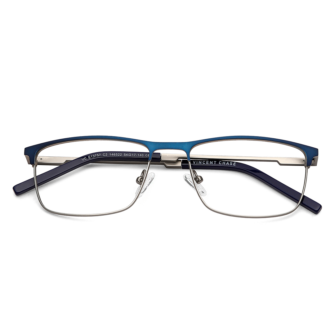 Vincent Chase Online Silver Full Rim Rectangle left side
