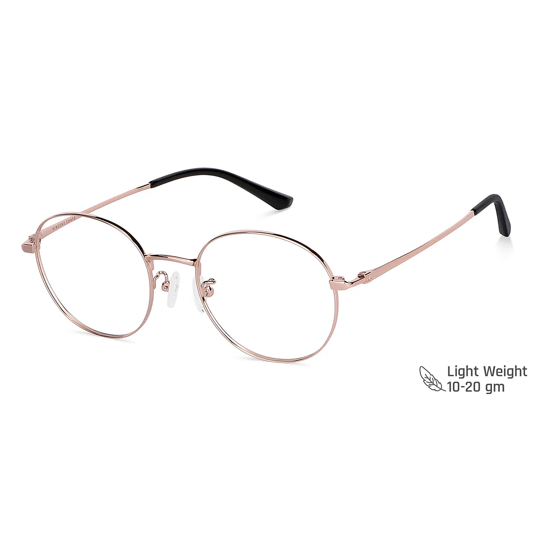 Vincent Chase Online Rose Gold Full Rim Round left side