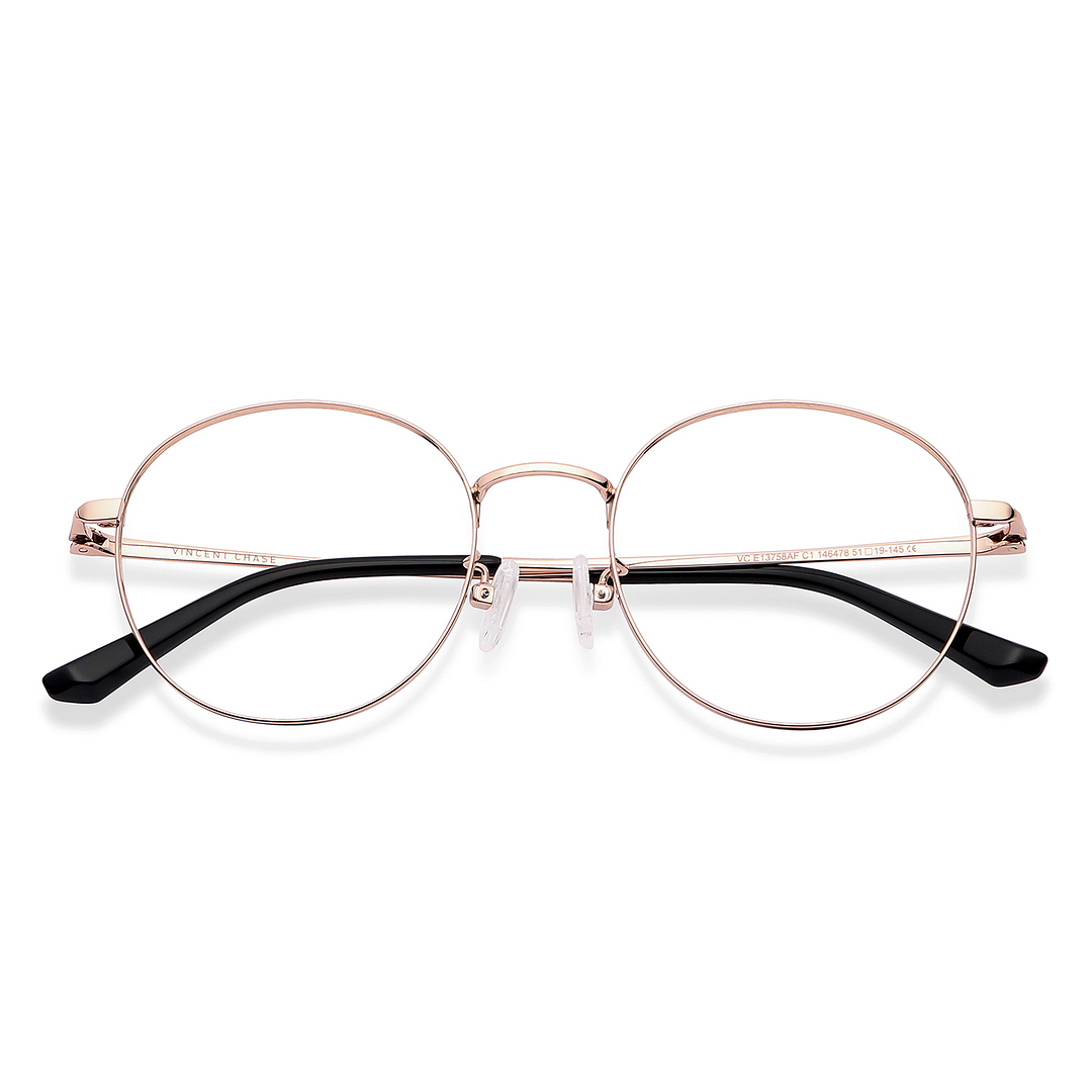 Vincent Chase Online Rose Gold Full Rim Round left side