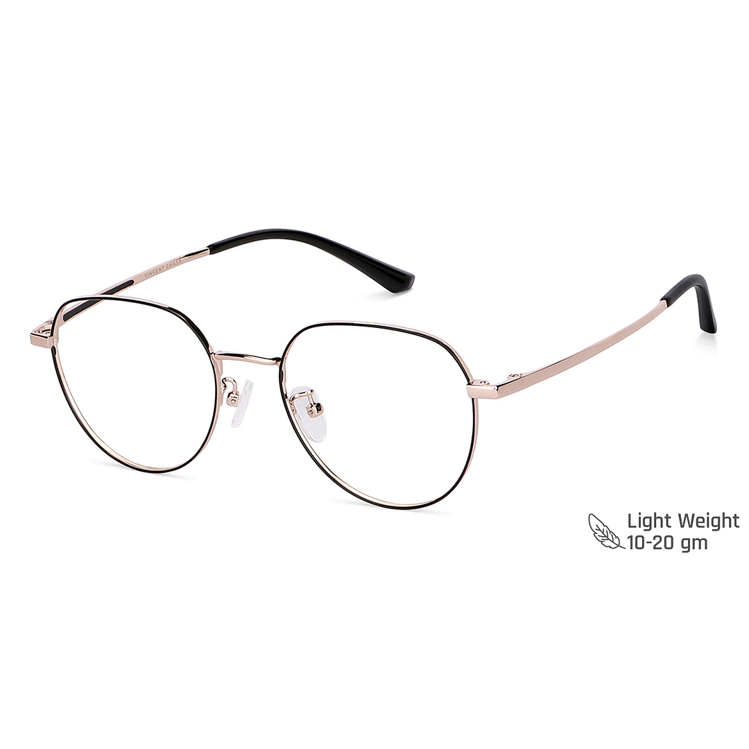 Vincent Chase Online Black Full Rim Round left side