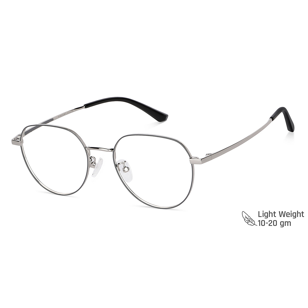 Vincent Chase Online Mid Gunmetal Full Rim Round left side