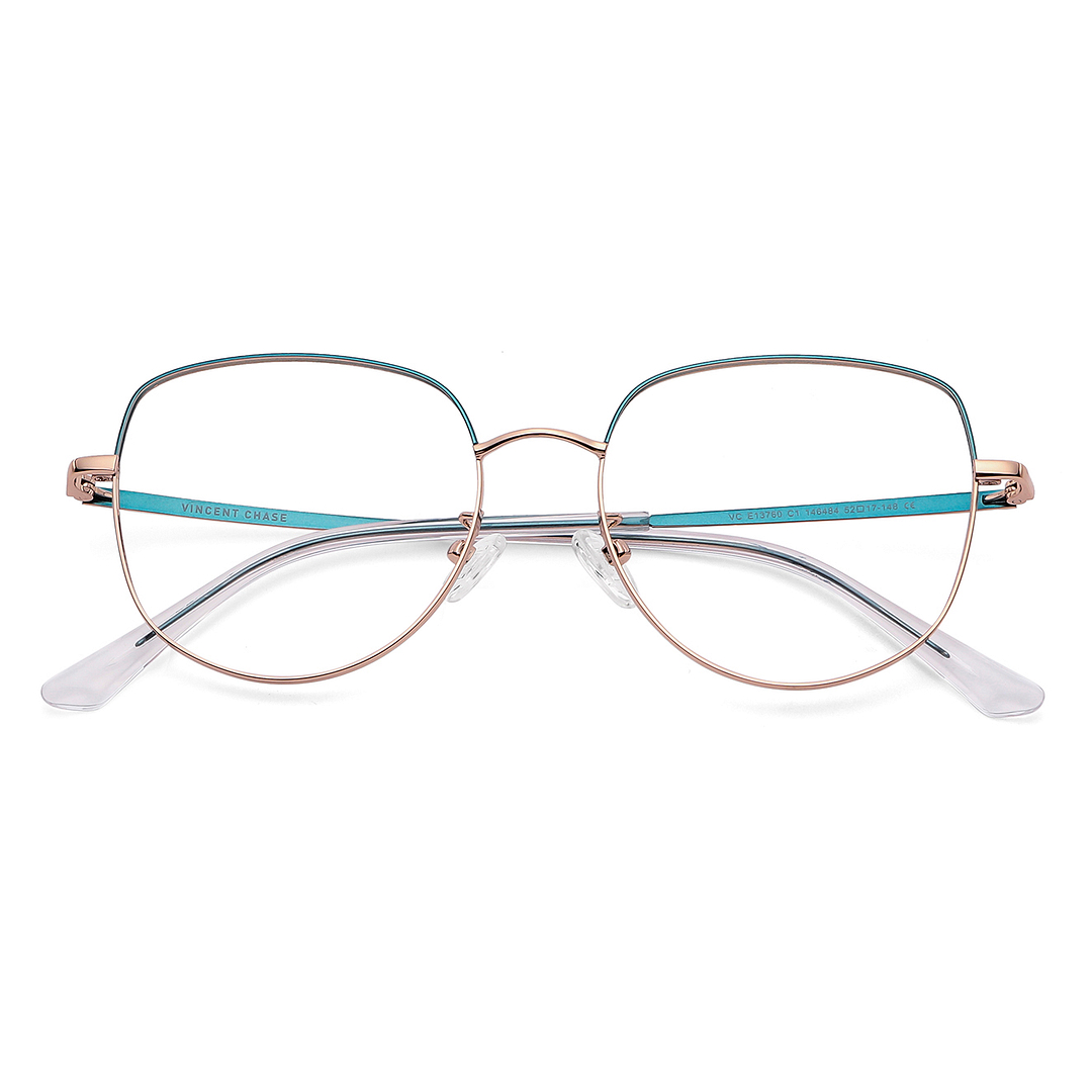 Vincent Chase Online Gold Full Rim Geometric left side