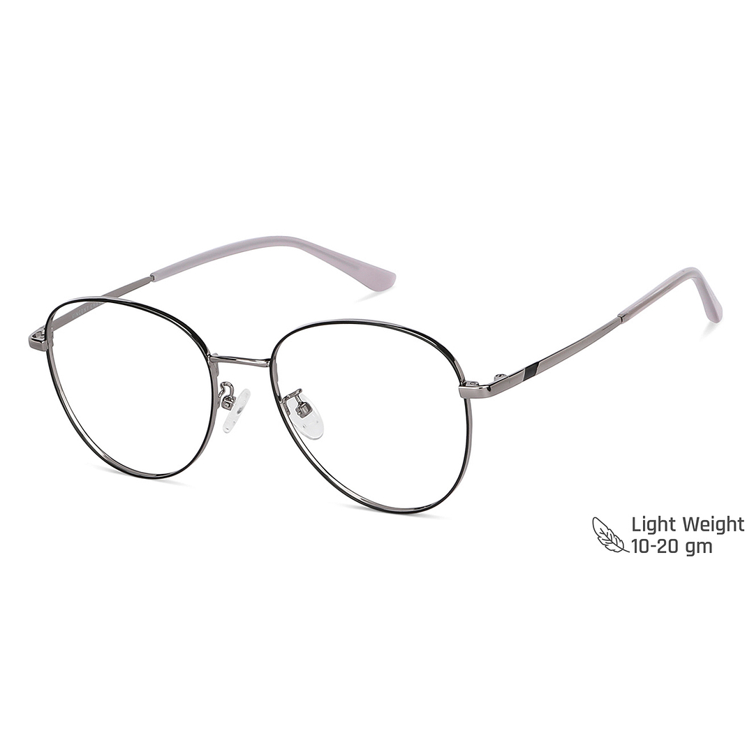 Vincent Chase Online Dark Gunmetal Full Rim Round left side