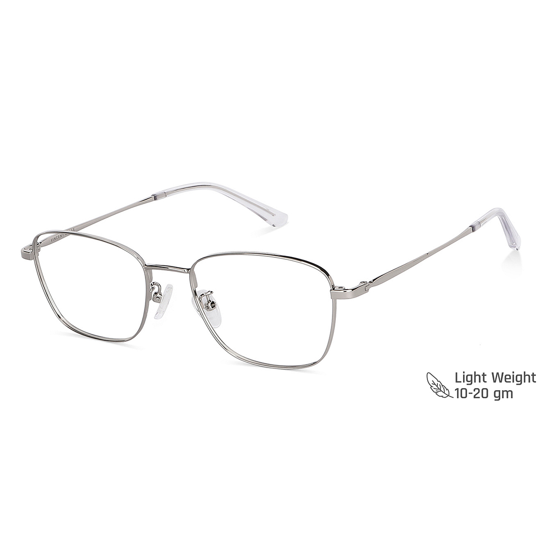 Vincent Chase Online Silver Full Rim Square left side