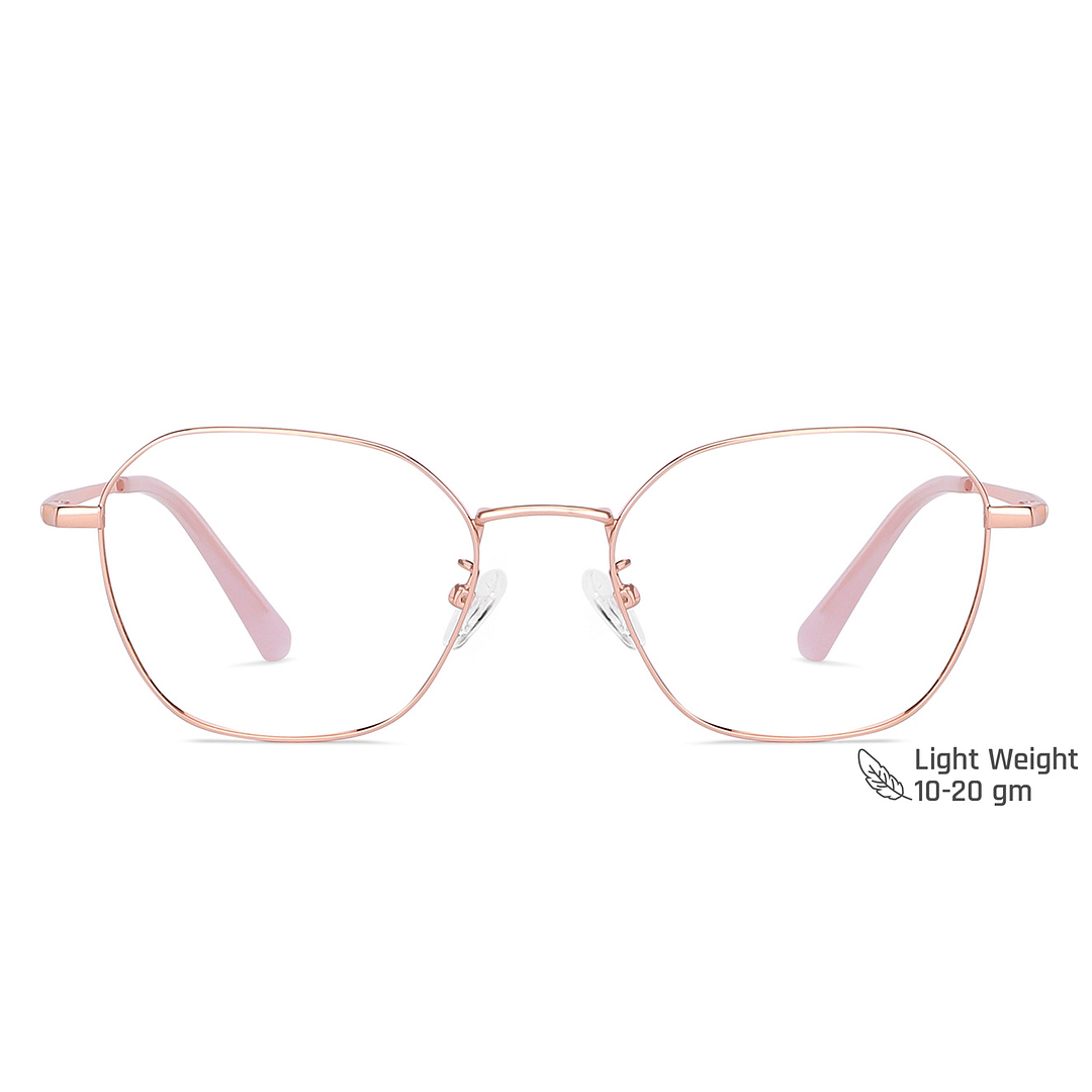 Vincent Chase Online Rose Gold Full Rim Geometric right side