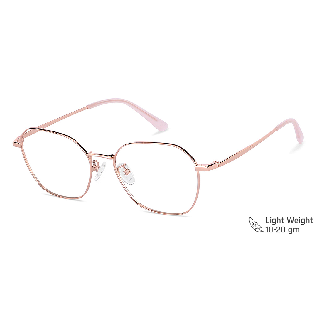 Vincent Chase Online Rose Gold Full Rim Geometric left side