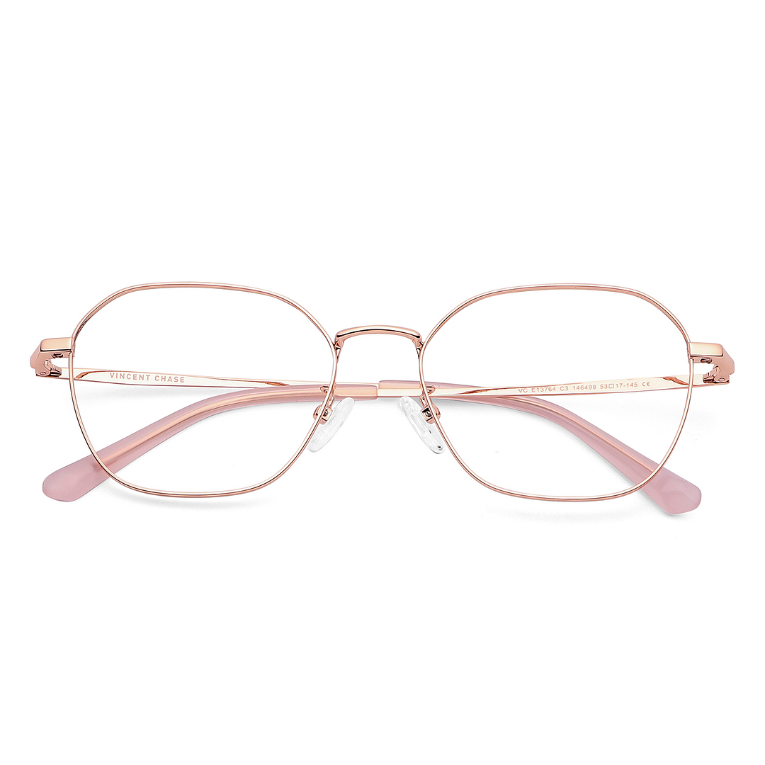 Vincent Chase Online Rose Gold Full Rim Geometric left side