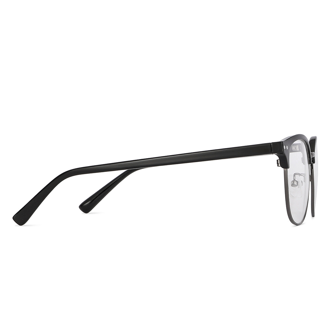 Vincent Chase Online Dark Gunmetal Full Rim Clubmaster left side