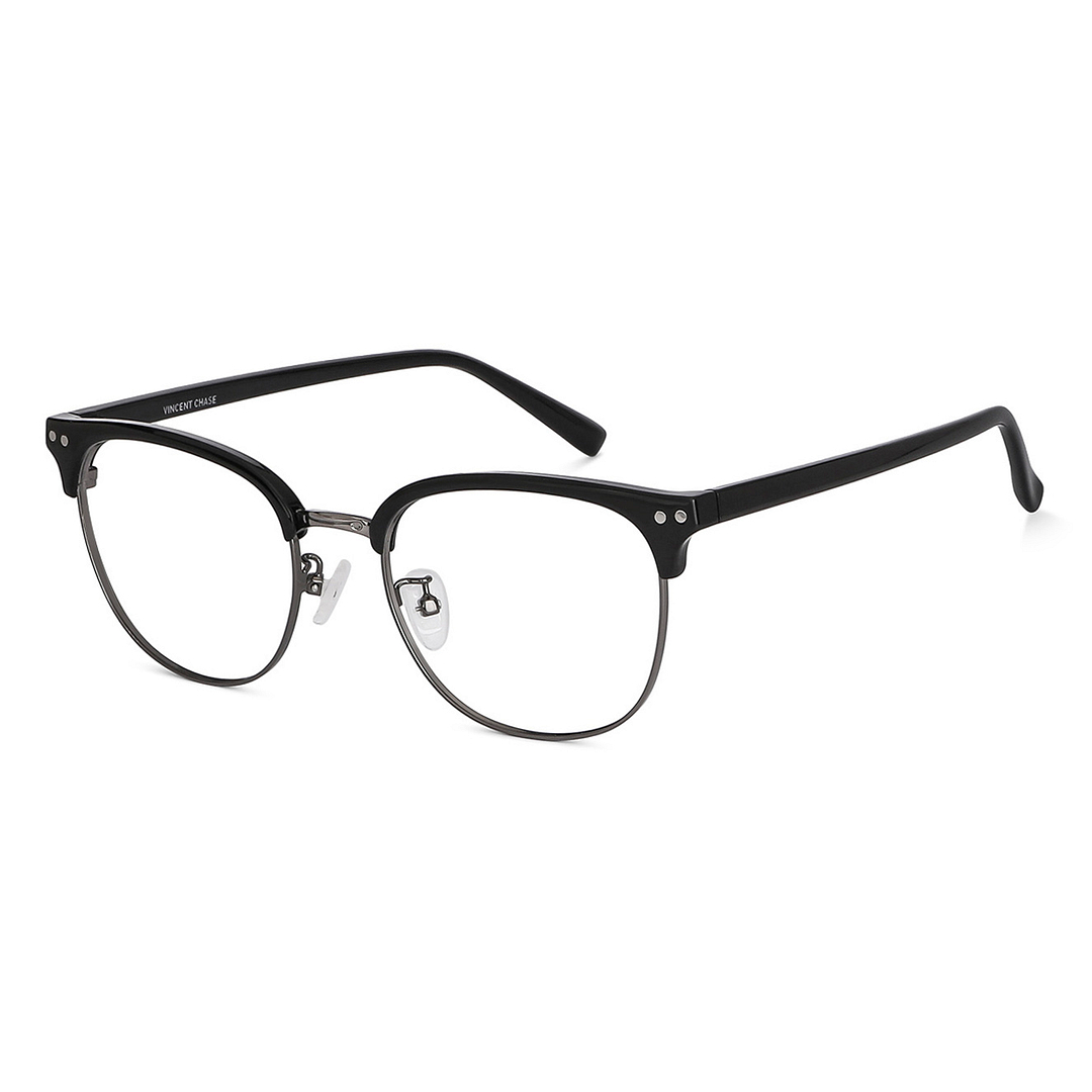 Vincent Chase Online Dark Gunmetal Full Rim Clubmaster right side