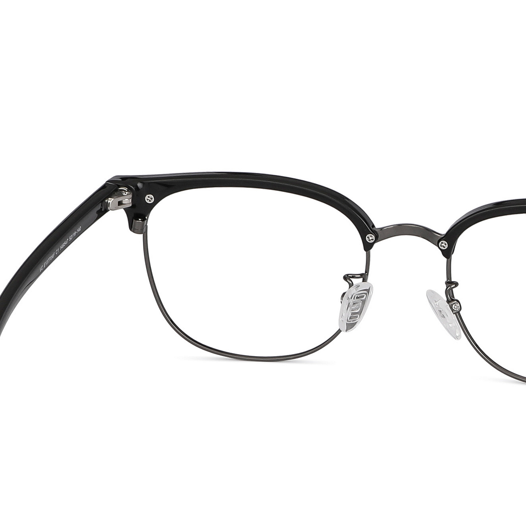 Vincent Chase Online Dark Gunmetal Full Rim Clubmaster right side