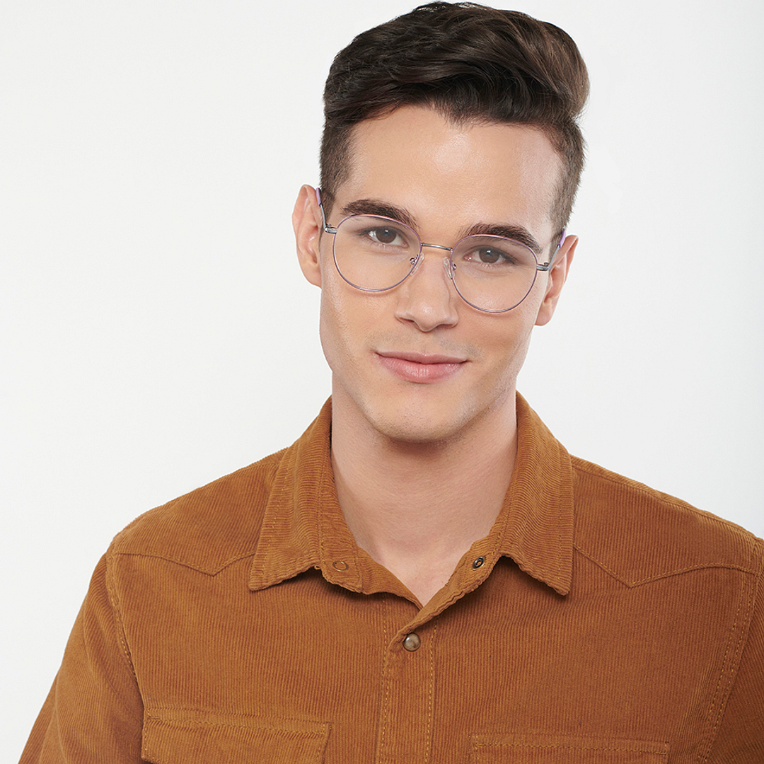 Vincent Chase Silver Full Rim Round right side