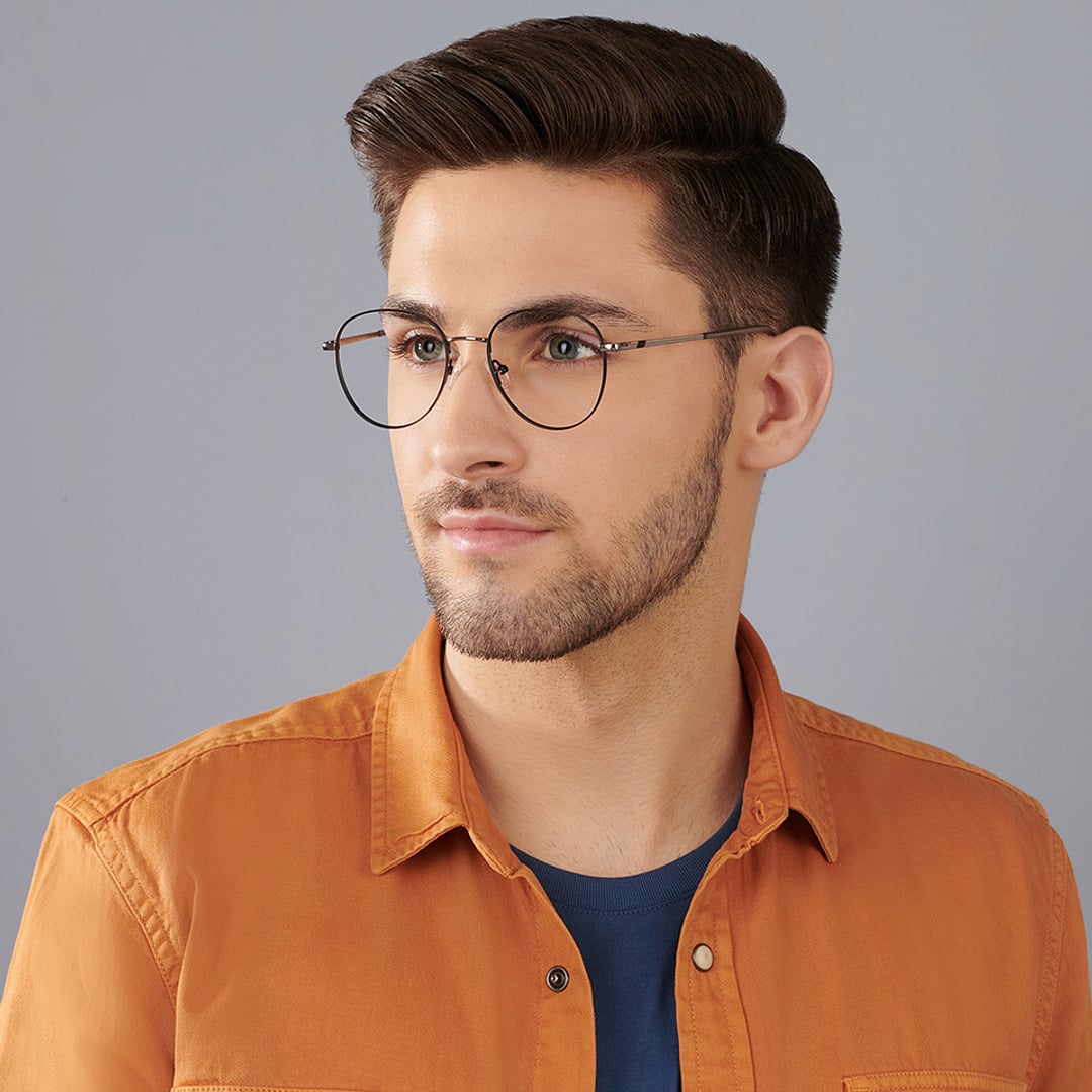 Vincent Chase Black Full Rim Round right side