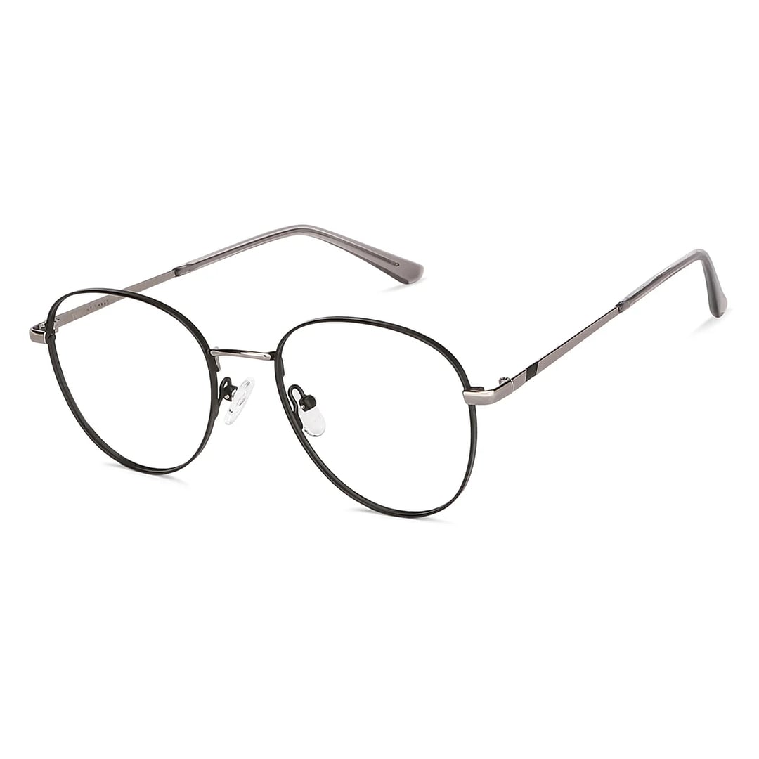 Vincent Chase Black Full Rim Round left side