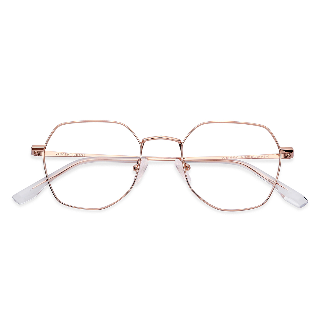 Vincent Chase Gold Full Rim Geometric left side