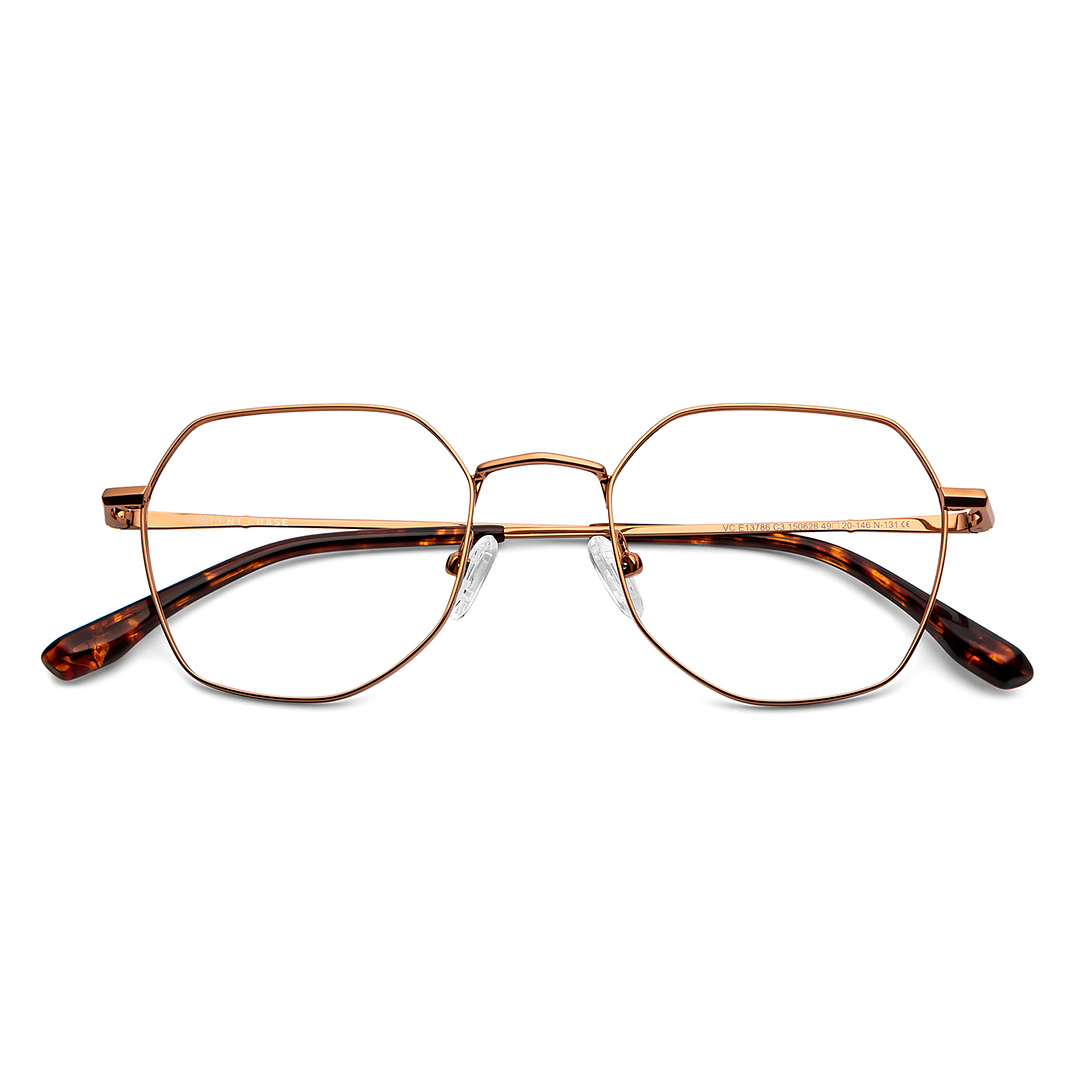 Vincent Chase Online Dark Brown Full Rim Geometric left side