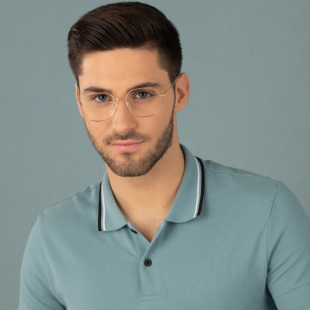 Vincent Chase Online Gold Full Rim Geometric right side