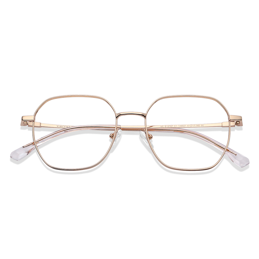 Vincent Chase Online Gold Full Rim Geometric left side