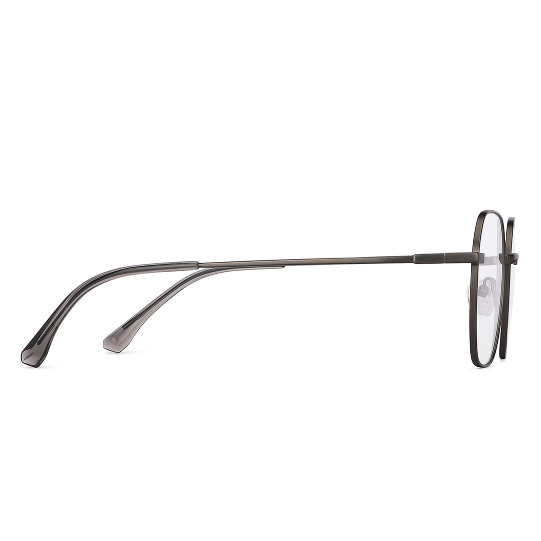 Vincent Chase Mid Gunmetal Full Rim Geometric left side