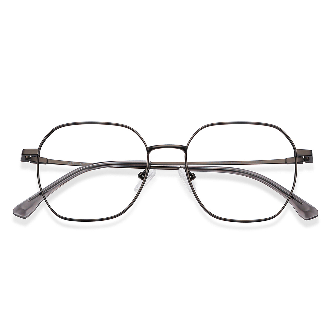 Vincent Chase Mid Gunmetal Full Rim Geometric left side