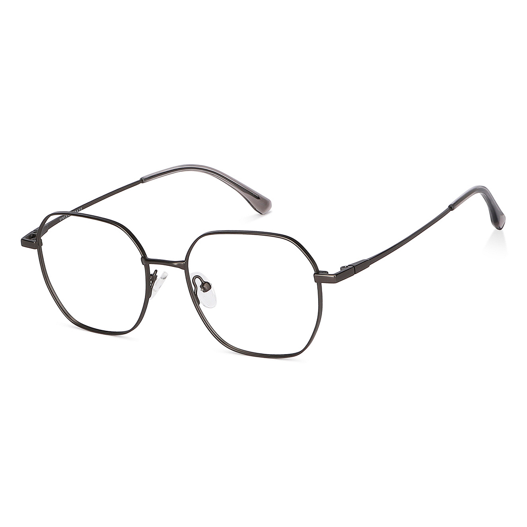 Vincent Chase Mid Gunmetal Full Rim Geometric left side