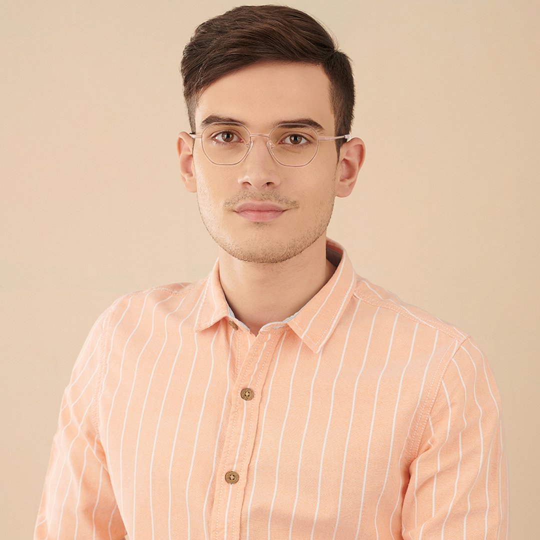 Vincent Chase Gold Full Rim Geometric left side