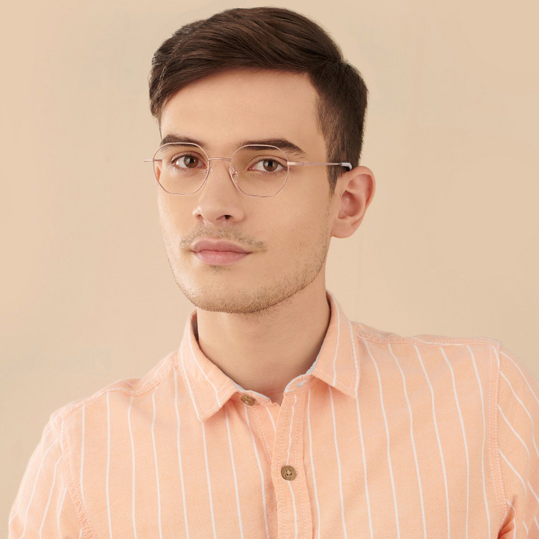 Vincent Chase Gold Full Rim Geometric right side