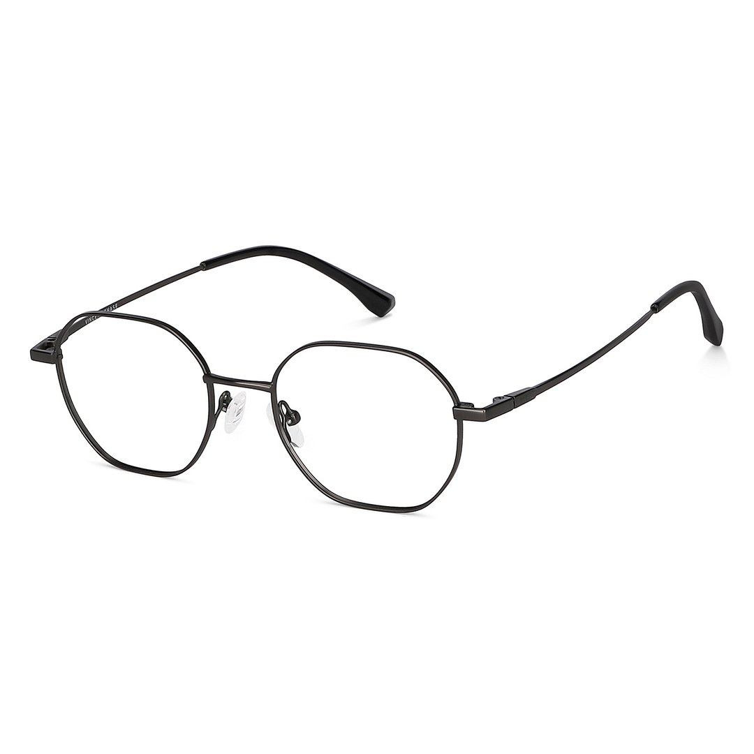 Vincent Chase Mid Gunmetal Full Rim Geometric right side