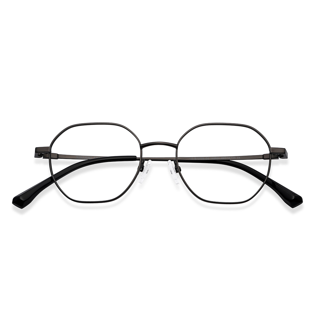 Vincent Chase Mid Gunmetal Full Rim Geometric left side