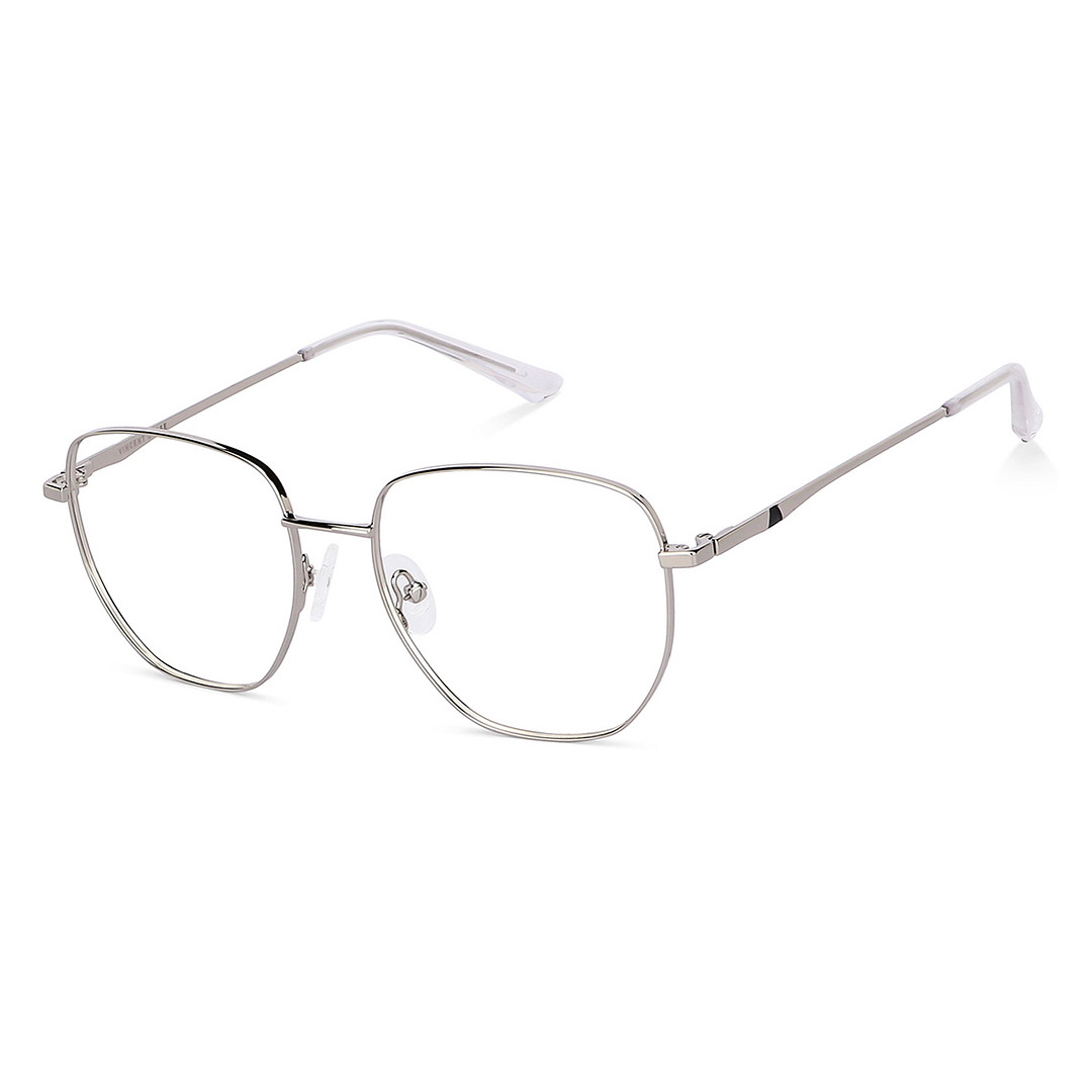 Vincent Chase Online Silver Full Rim Geometric left side