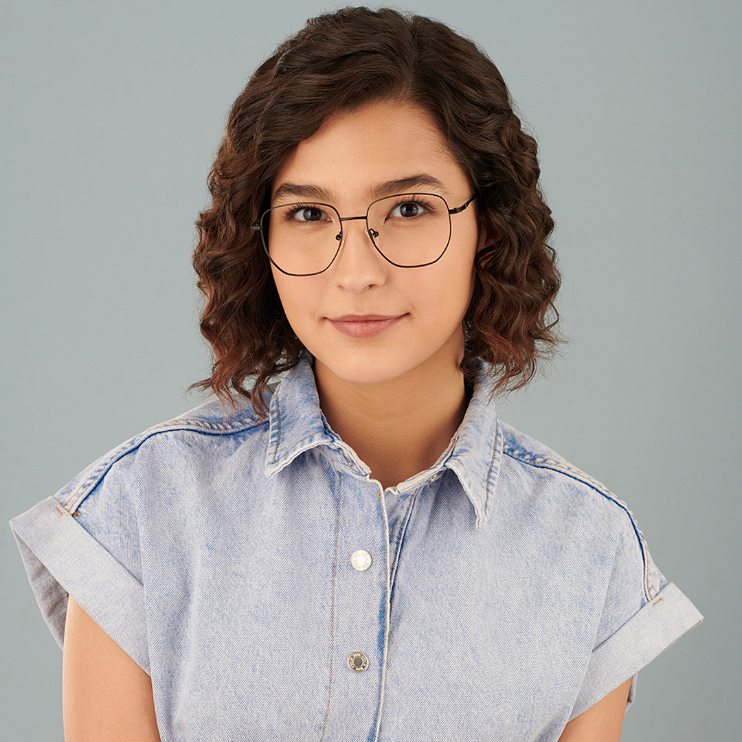 Vincent Chase Black Full Rim Geometric left side