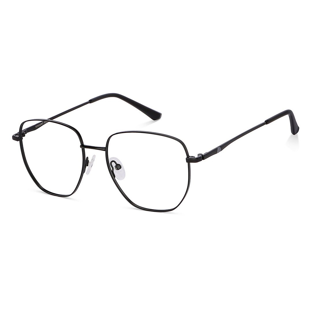 Vincent Chase Black Full Rim Geometric right side