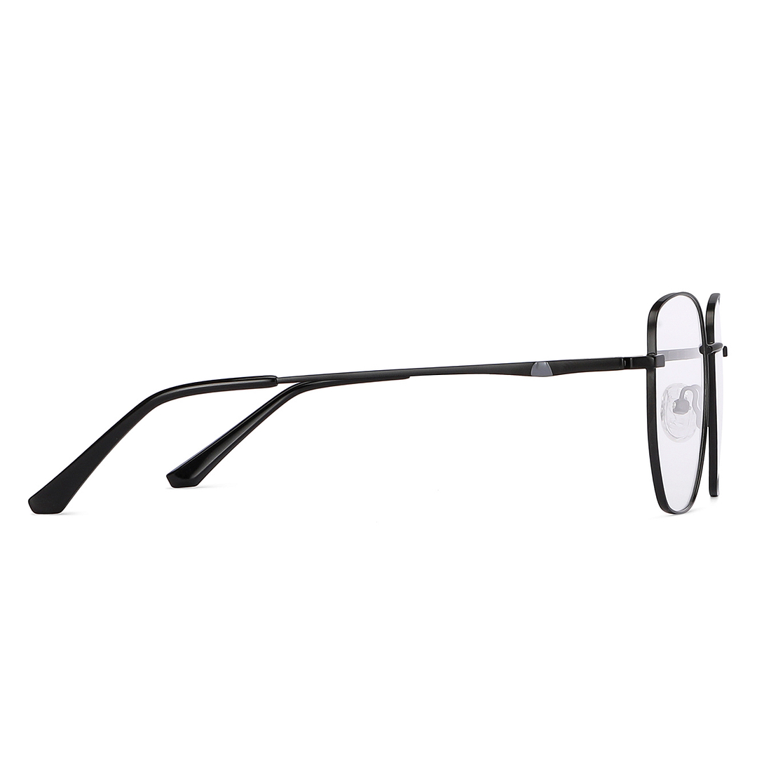 Vincent Chase Black Full Rim Geometric left side