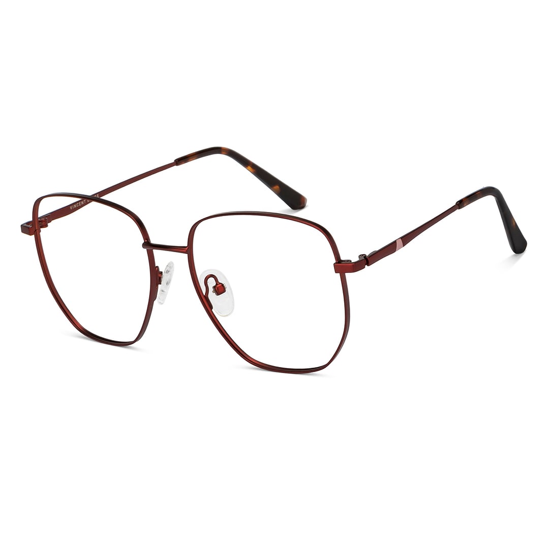 Vincent Chase Online Red Full Rim Geometric right side