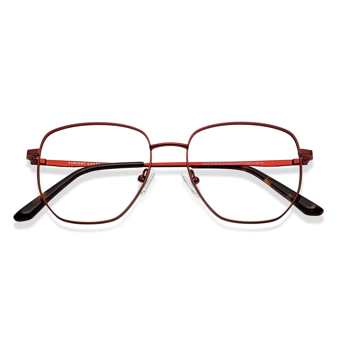 Vincent Chase Online Red Full Rim Geometric left side