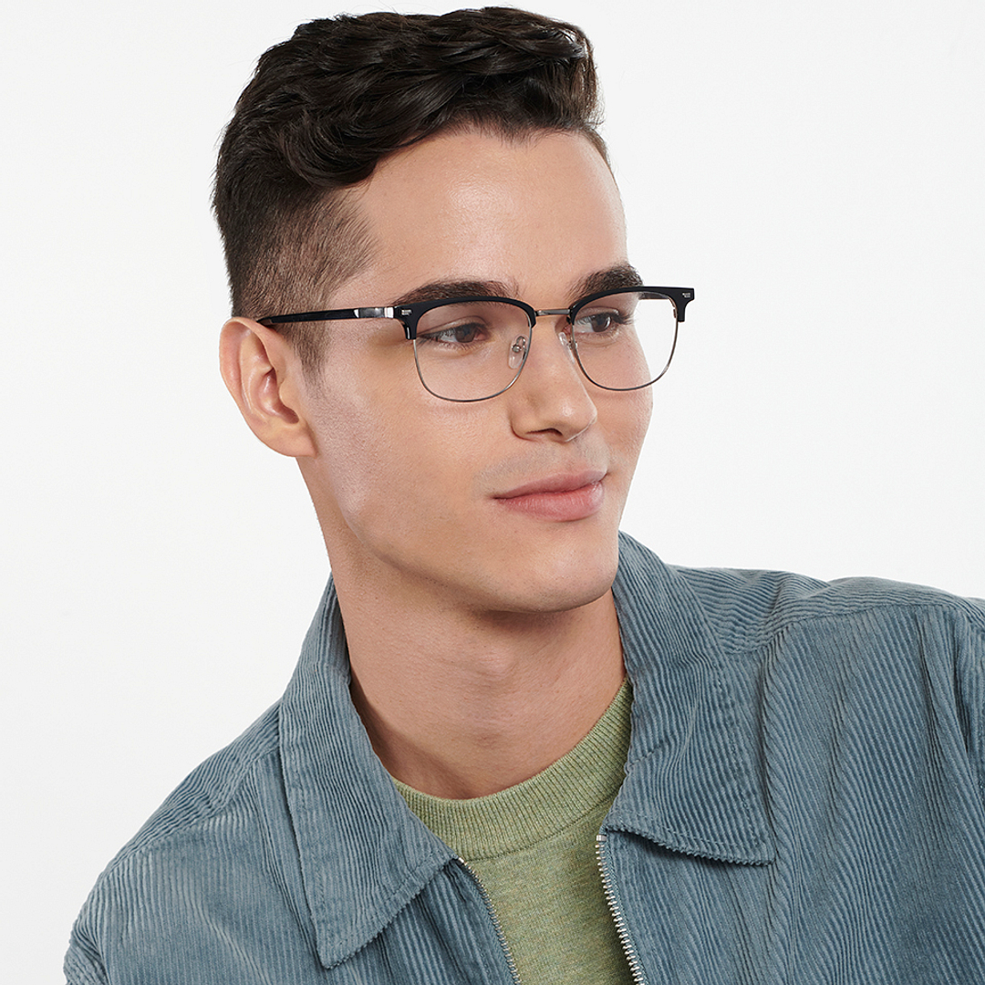 Vincent Chase Online Dark Gunmetal Full Rim Square right side