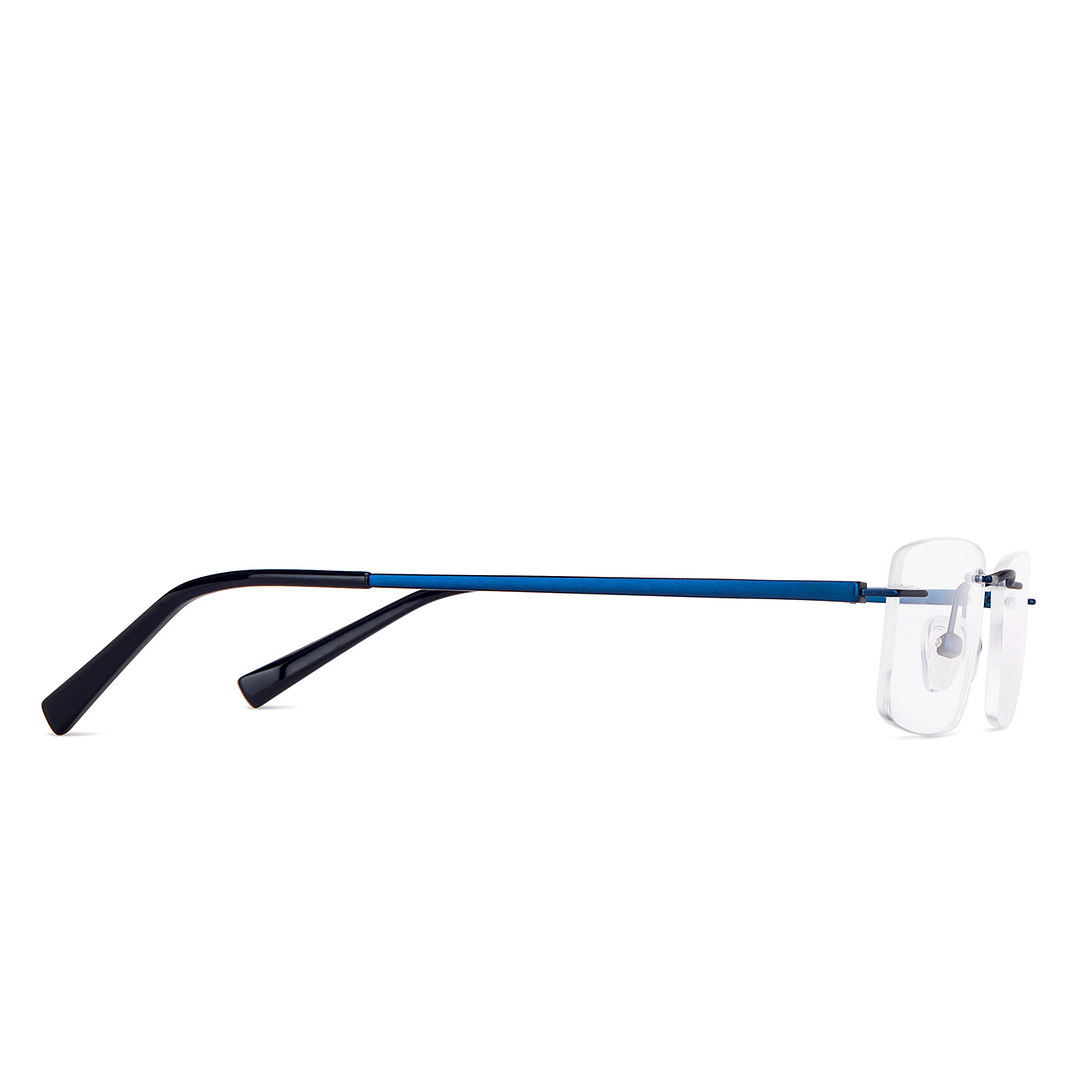 Vincent Chase Online Sky Blue Rimless Rectangle left side
