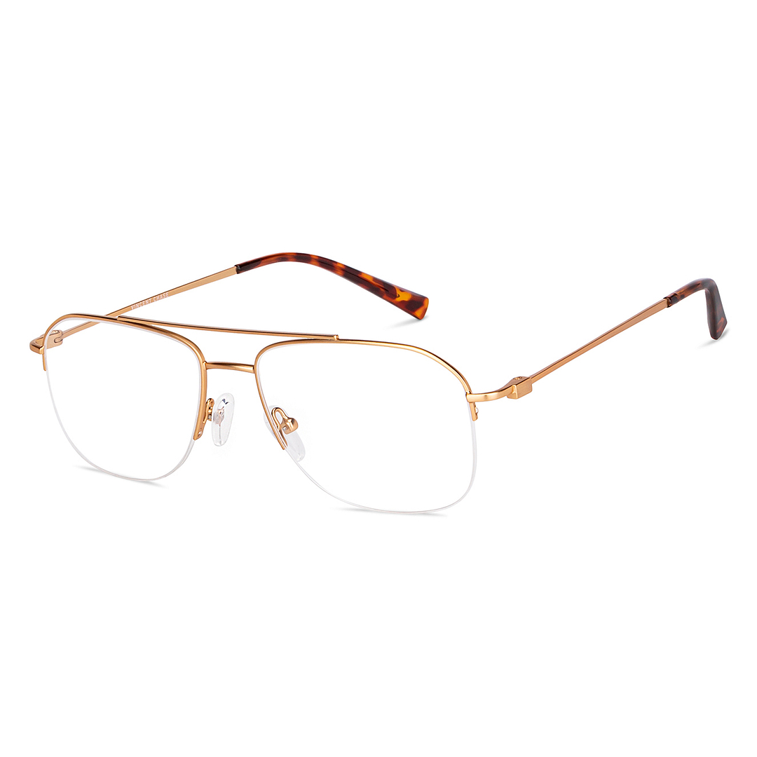 Vincent Chase Online Gold Half Rim Aviator right side