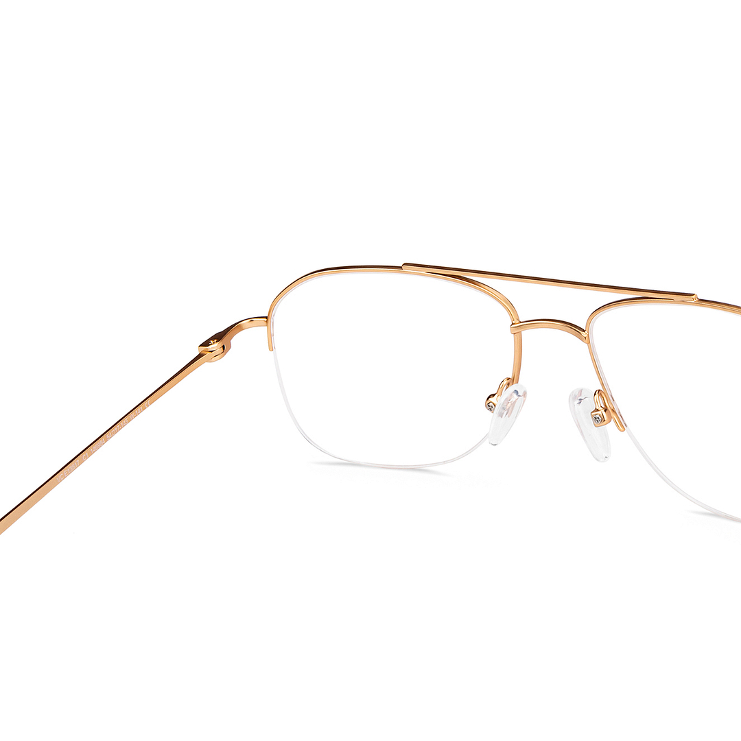 Vincent Chase Online Gold Half Rim Aviator right side