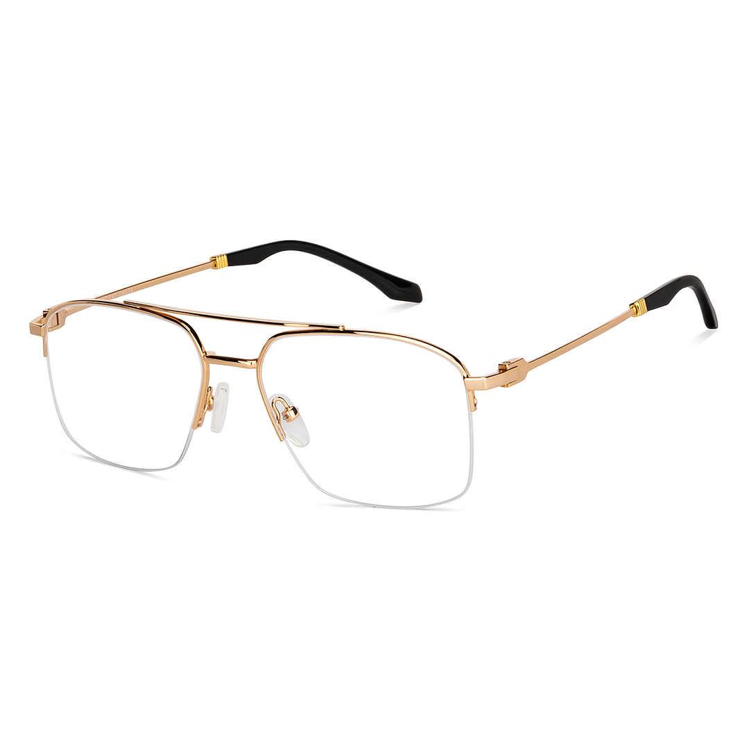 Vincent Chase Online Gold Half Rim Geometric right side