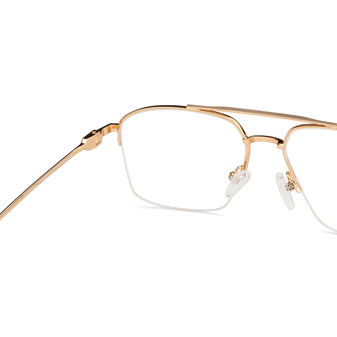 Vincent Chase Online Gold Half Rim Geometric right side