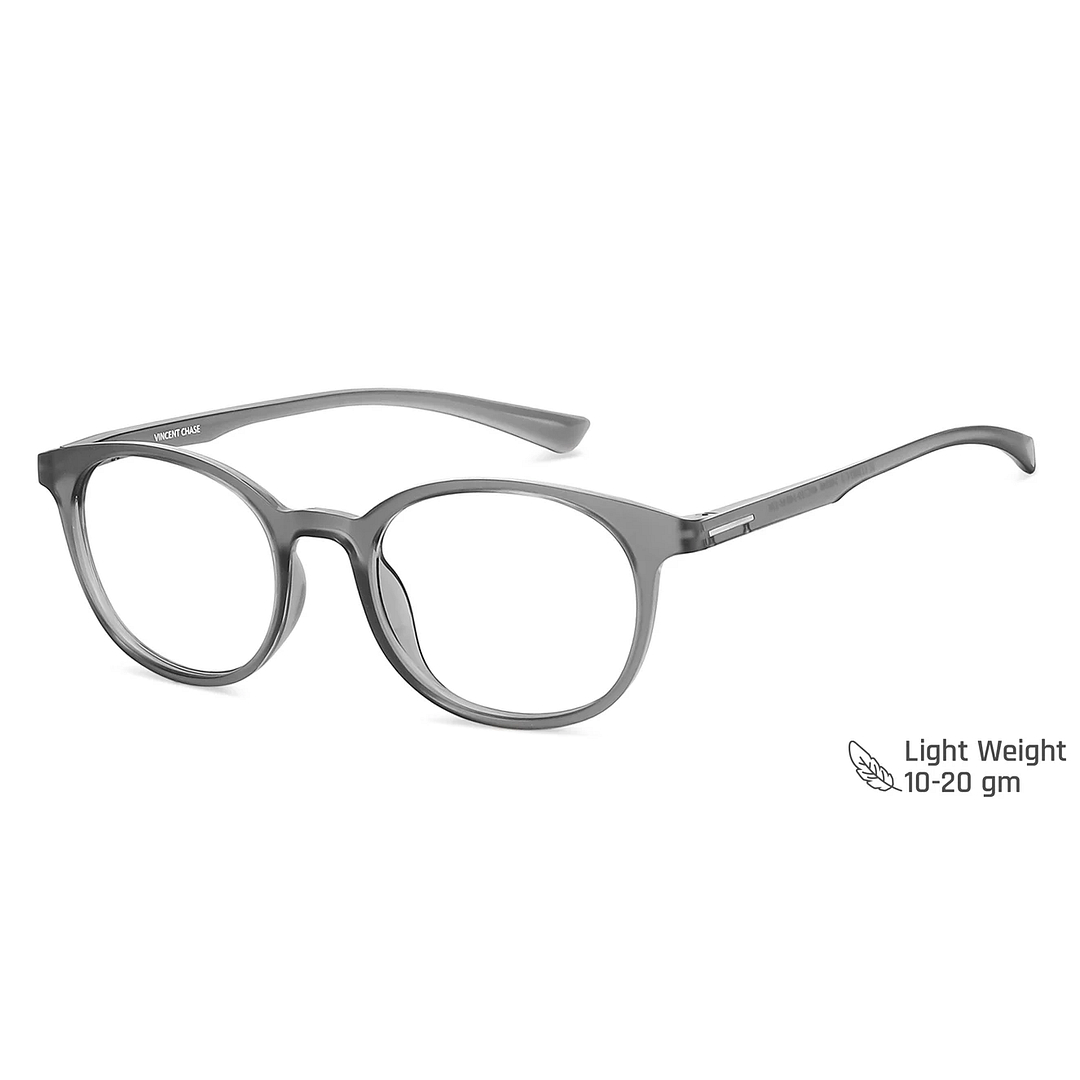 Vincent Chase Online Gray Transparent Full Rim Round right side