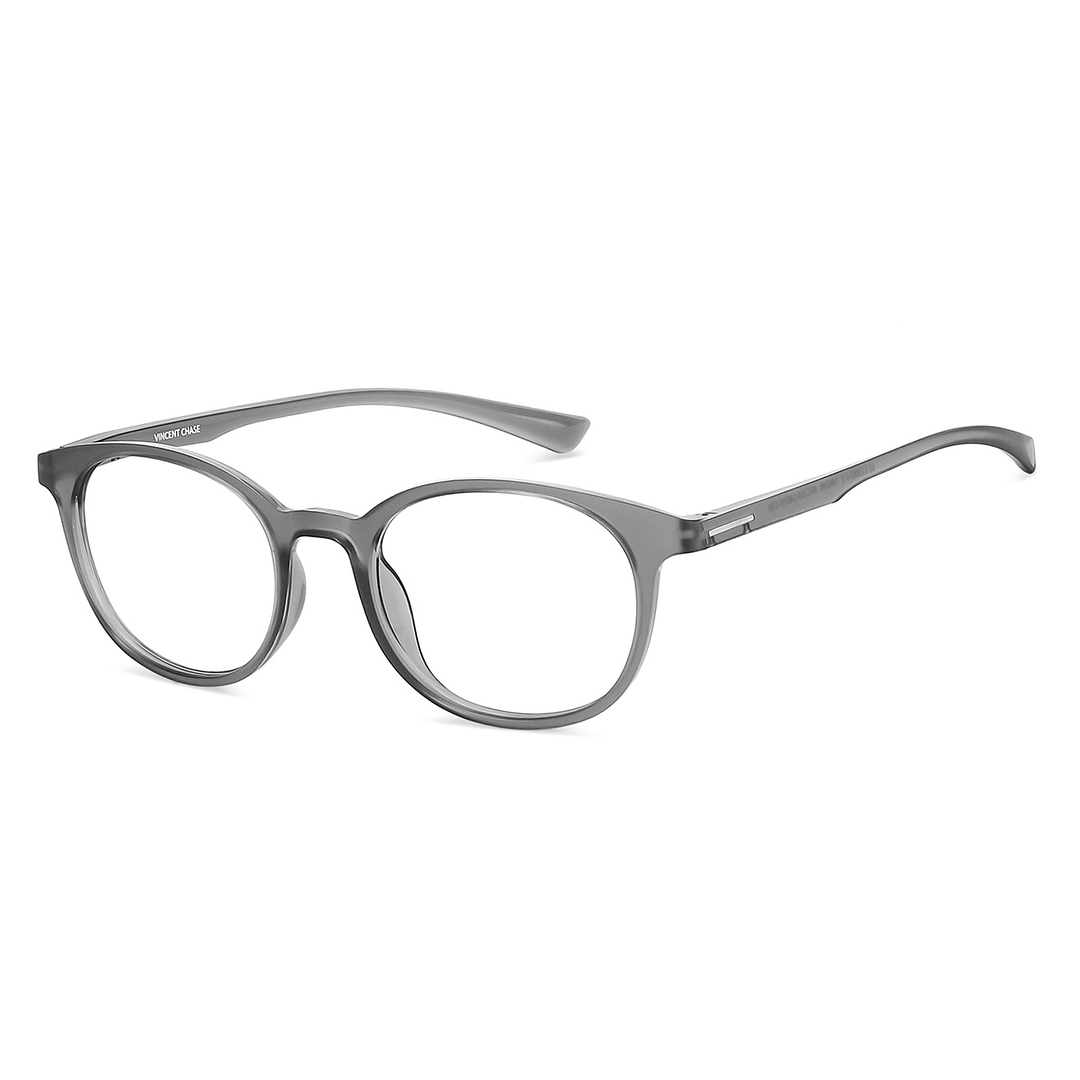 Vincent Chase Online Gray Transparent Full Rim Round right side